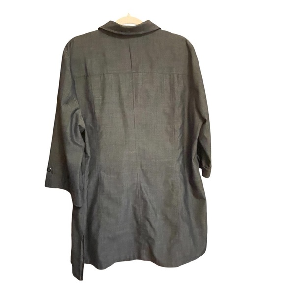 Laura Plus Size 18 Blue Heathered Short Sleeved,Button Up-Career Wear,Jacket - Picture 5 of 10